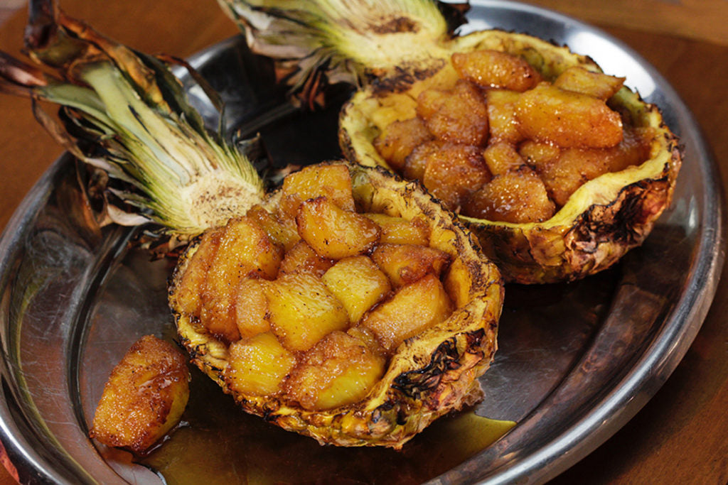 Grilled Pineapple With Rum Glaze
