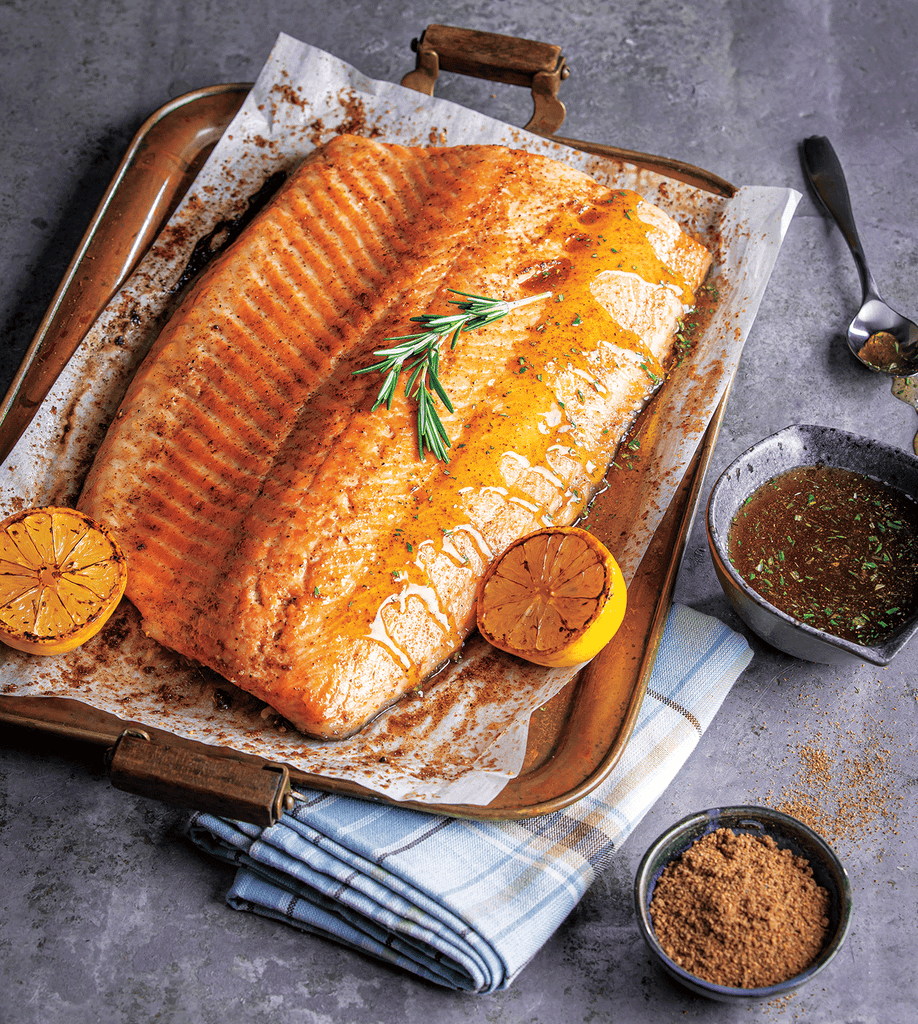 Tennessee-Baked Salmon with Spiced Whiskey-Honey