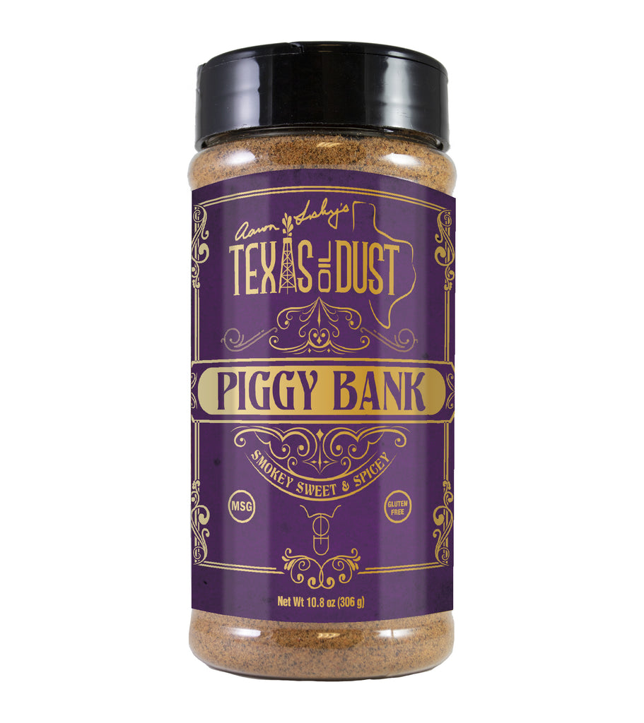 Texas Oil Dust Piggy Bank Rub
